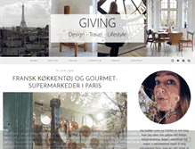 Tablet Screenshot of giving.dk